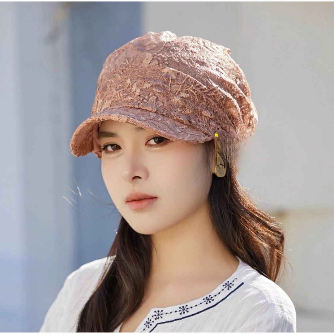 Elegant Textured Lace Cap