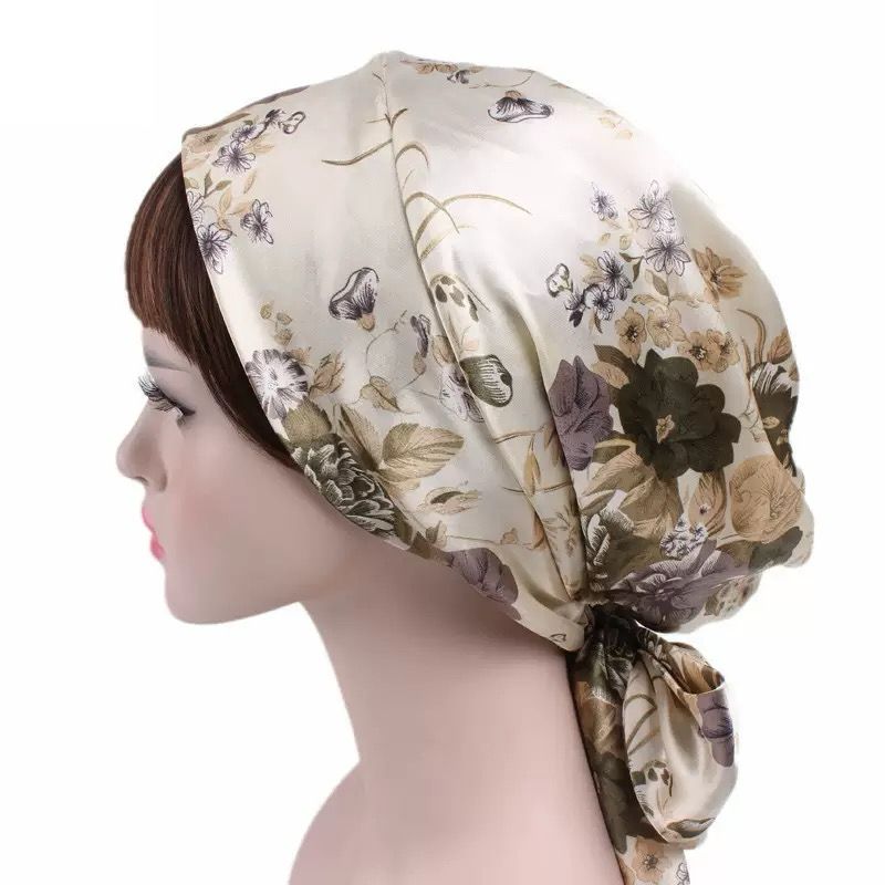 Silky Tie-Back Turban – Luxe Satin Collection