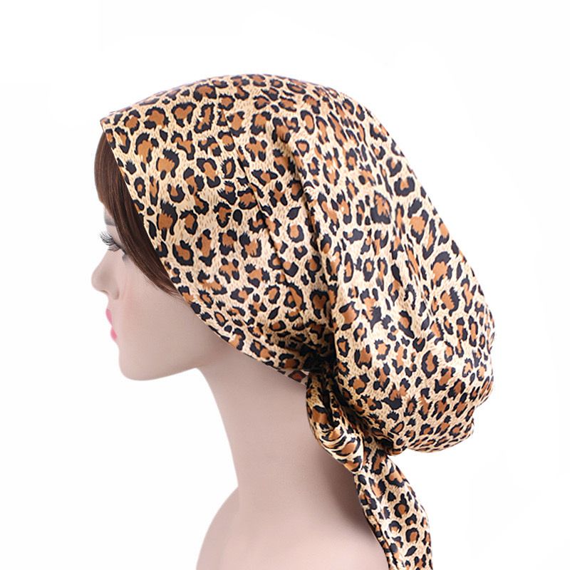 Silky Tie-Back Turban – Luxe Satin Collection