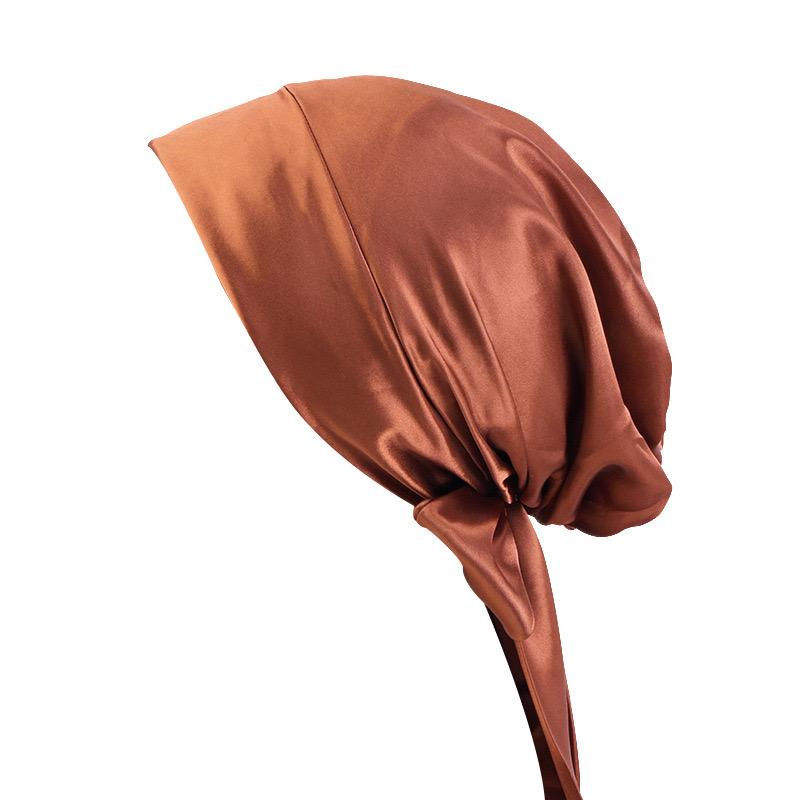 Silky Tie-Back Turban – Luxe Satin Collection