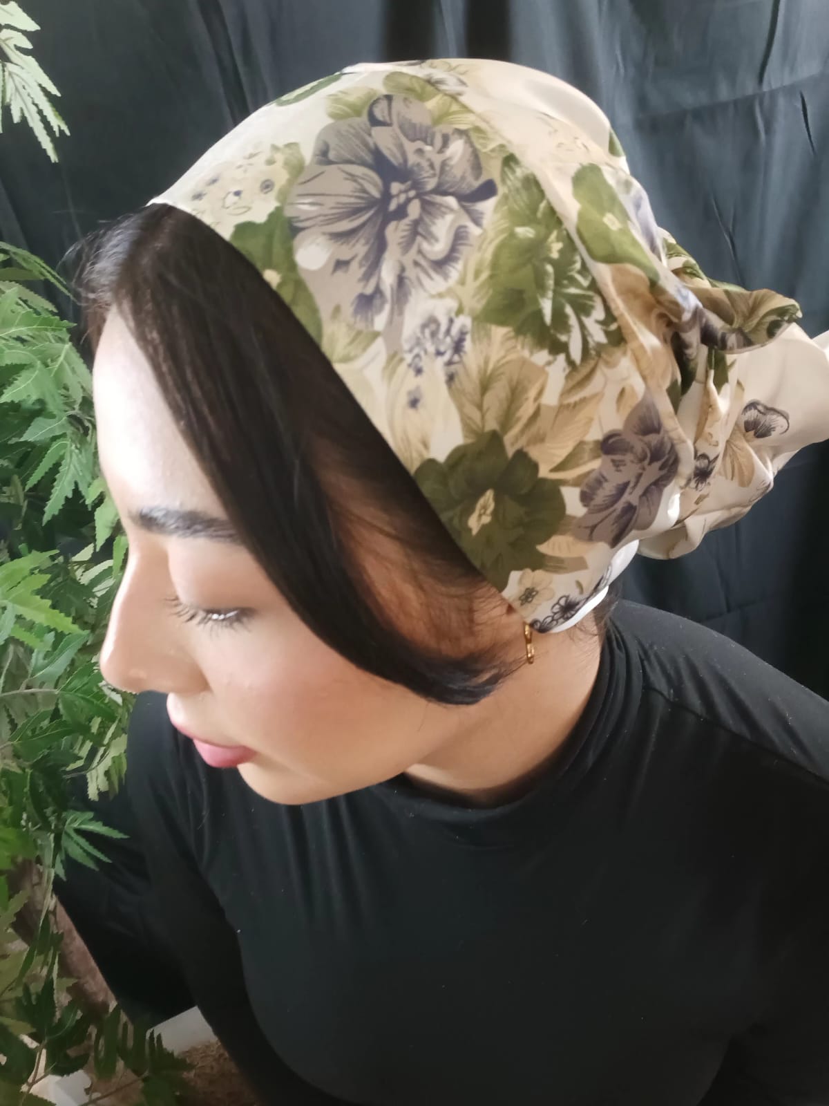 Silky Tie-Back Turban – Luxe Satin Collection