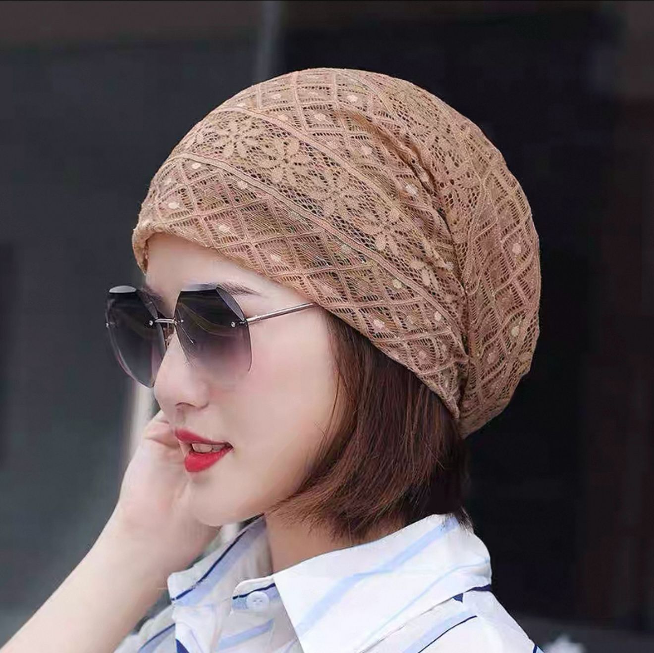Luxe Lace Turban Headwrap – Multiple Colors