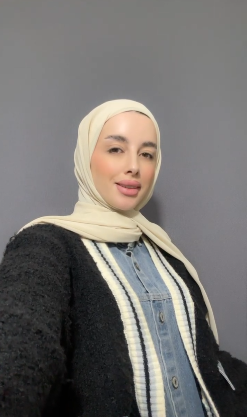 Hijab with attached Shawl