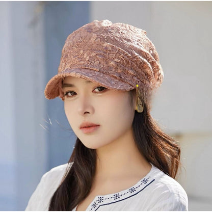Elegant Textured Lace Cap